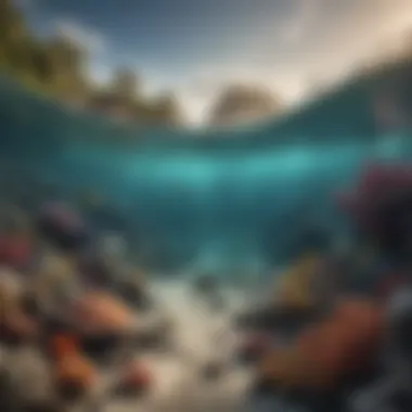 Impacts of Climate Change on Marine Ecosystems Infographic illustrating the impacts of climate change on marine ecosystems
