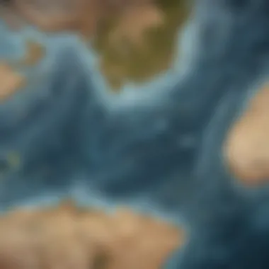 Oceanic Circulation Patterns Interactive map showcasing oceanic circulation patterns