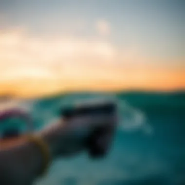 Innovative floating grip designed for underwater adventures