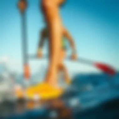 Illustration depicting athletes using UDT Duck Feet in water sports.