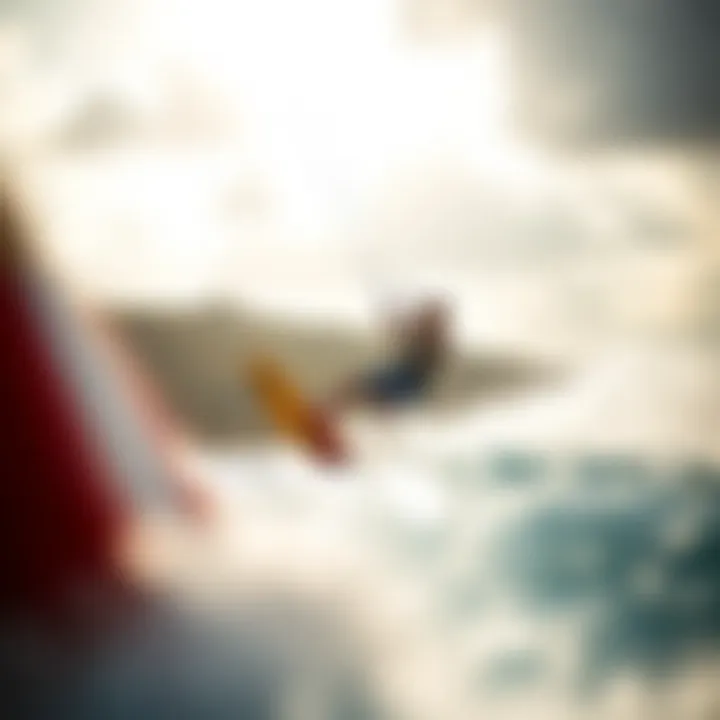 Kitesurfing Powered by Weather Insights Kitesurfing in action, with weather app insights