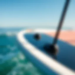 Close-up of an Armstrong foil board showcasing its sleek design and construction features