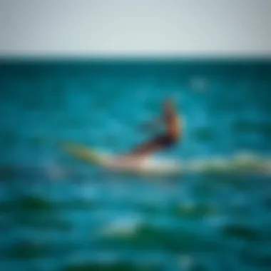 Rider gliding effortlessly above the water on an Armstrong foil board