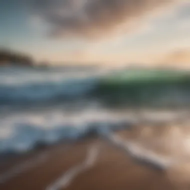 Serene Waves: Tranquility on Canvas Serene waves lapping at a serene shore