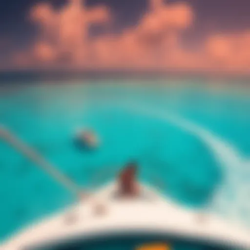 A breathtaking aerial view of Big Blue Providenciales showcasing its vibrant turquoise waters.