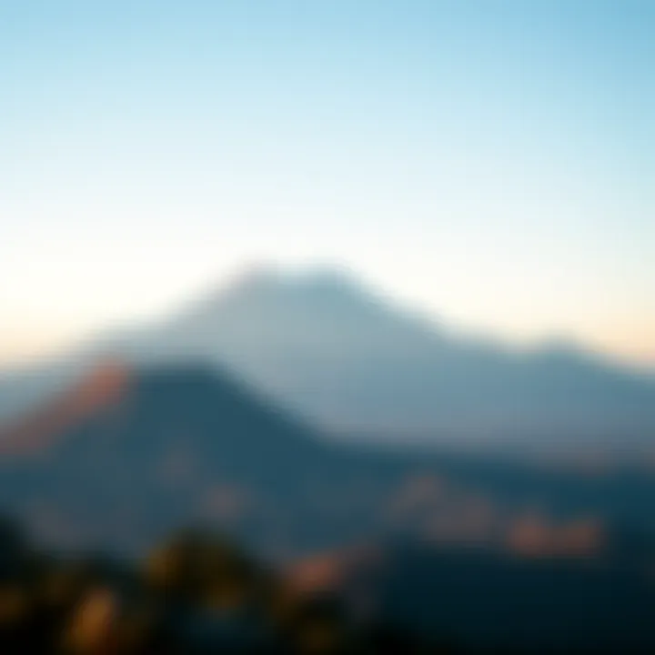 A stunning view of Cerro Negro volcano with a clear sky