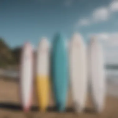 An infographic displaying tips for selecting a surfboard size