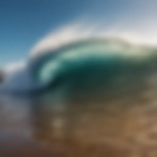 A breathtaking view of the waves crashing against the shore at Cinnamon Dhonveli.