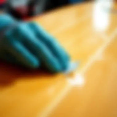 Clean surface after grip tape removal