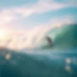 A captivating surf scene capturing the essence of wave riding.
