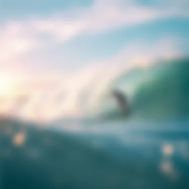A captivating surf scene capturing the essence of wave riding.