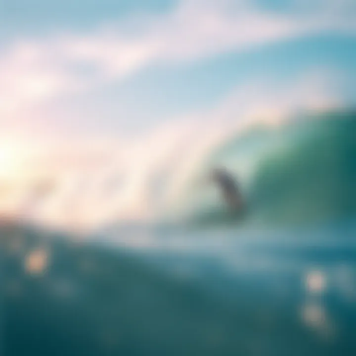 A captivating surf scene capturing the essence of wave riding.