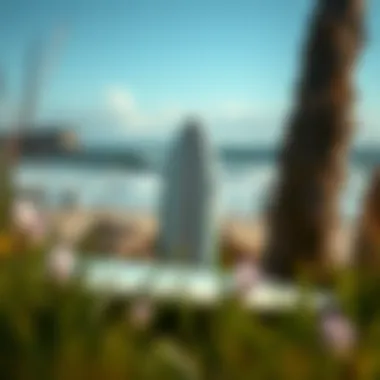 An innovative six-foot surfboard made from sustainable materials