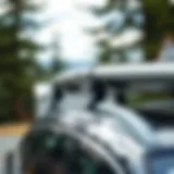 Soft surfboard rack on a vehicle roof