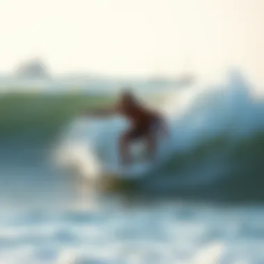 A person riding a bodyboard in ocean waves.