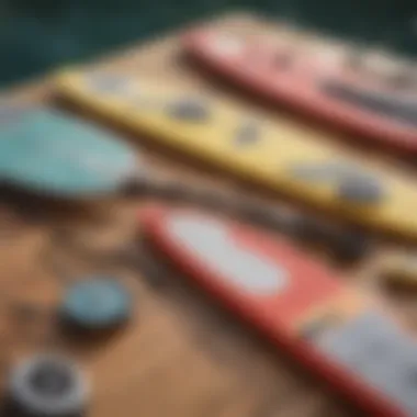 Exploring Various Paddle Materials and Their Benefits Different paddle materials displayed on a table