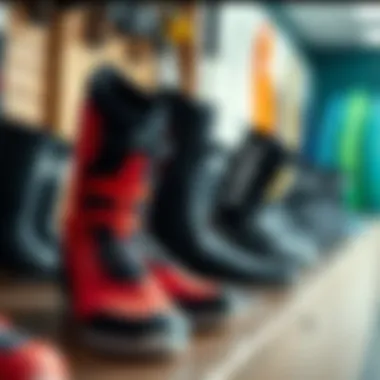 Display of top surf boot brands recognized for performance and quality.