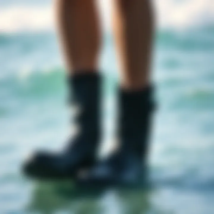 Comparative analysis of surf boots suitable for various water conditions.