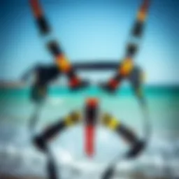 Kitesurfing harness with safety features