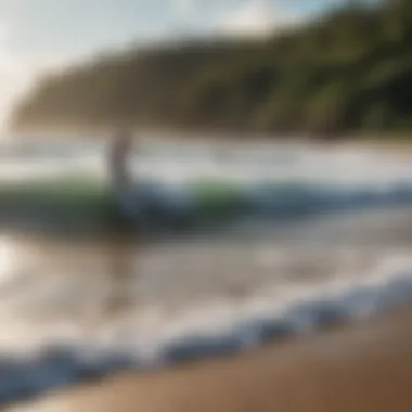 Scenic view of a Costa Rican beach with gentle waves