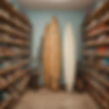 Maintenance tips for wooden surfboard racks displayed visually