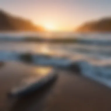 Coastline Illuminated at Dawn A breathtaking view of the coastline illuminated by the first light of day