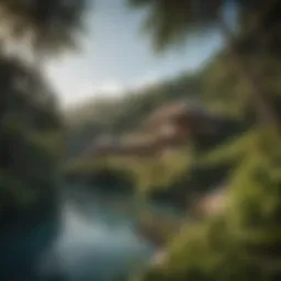 Stunning view of Dreamsea Surf Camp amidst lush greenery