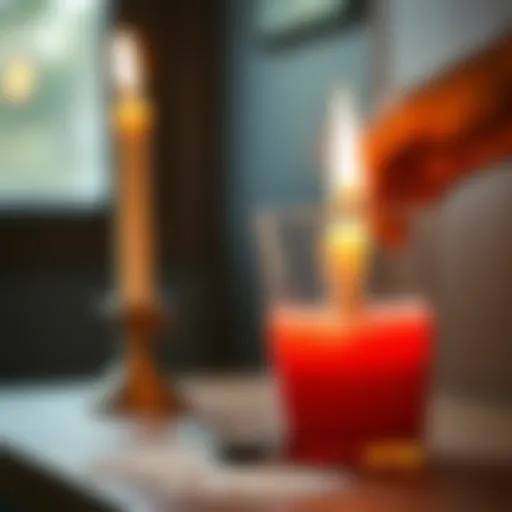 Candle Holder Wax Removal Technique Effective wax removal method applied to a candle holder