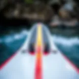 High-tech surfboard with integrated sensors