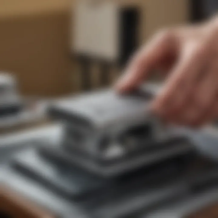 Close-up view of a planer used for surfboard shaping