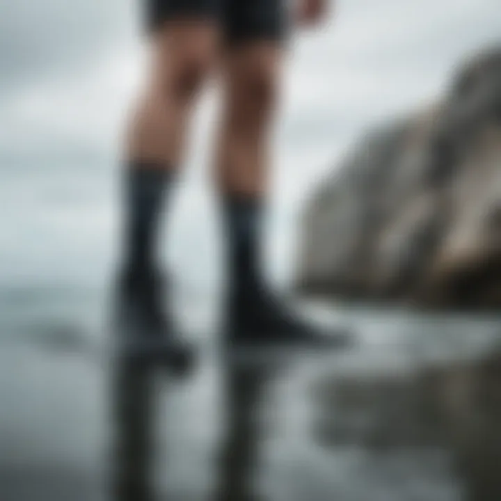 Group of stance socks displayed against a vibrant aquatic background