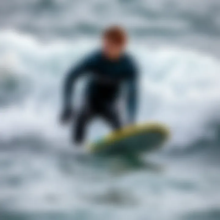 An expert rider demonstrating various techniques on a bodyboard in dynamic ocean waves.