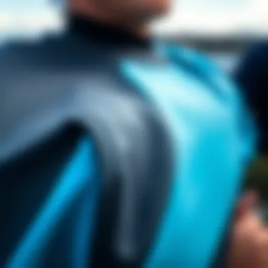 Materials of the Cheeky Springsuit Close-up of springsuit material showcasing texture and flexibility