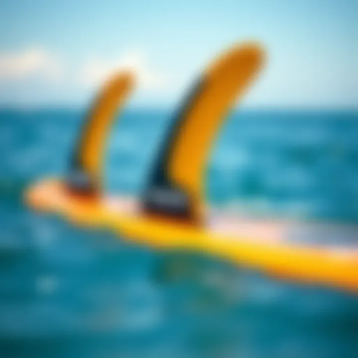 Innovative design of Churchill Makapuu fins showcasing their sleek profile