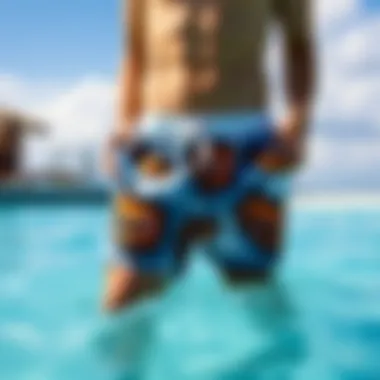 Swim shorts suitable for pool activities