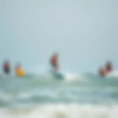 Skimboarding community gathering