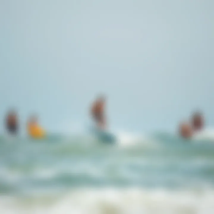 Skimboarding community gathering