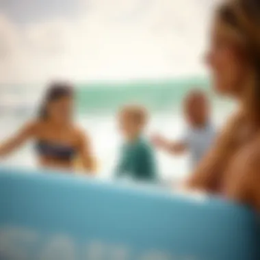 Family bonding while participating in local surf culture activities