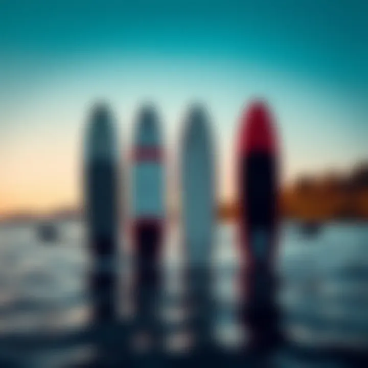 Paddle Board Model Comparisons Comparison chart of various paddle board models