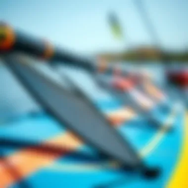 Innovative Paddle Board Materials Close-up of paddle board materials showcasing innovation