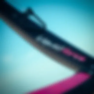 Close-up view of a Liquid Force kite showcasing its fabric and design