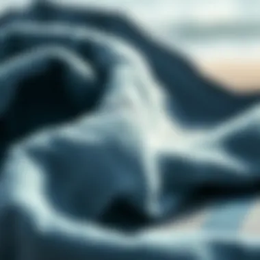 Sustainable Fabric of Surf Robe Towels Close-up of sustainable fabric used in surf robe towels