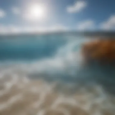 Evaporation's Role in Ocean Salinity Illustration of oceanic evaporation leading to increased salinity