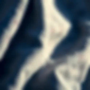 Detail of RVCA Camille collection fabric emphasizing performance features