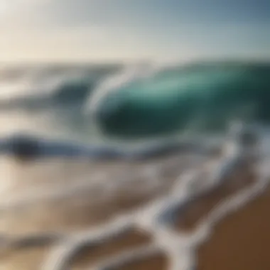 The Soothing Rhythm of Ocean Waves Tranquil ocean waves lapping at the shore