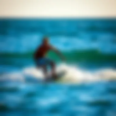 Skimboard in action on water demonstrating performance