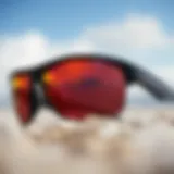 Lens Technology of Smith Shoutout Close-up view of Smith Shoutout sunglasses showcasing lens technology