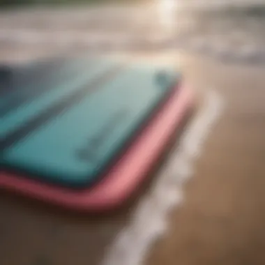 Close-up of high-quality boogie board showcasing its design and materials