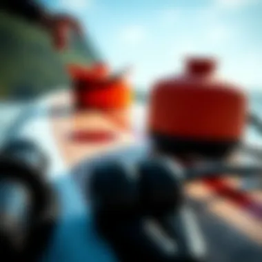 Essential Gear for Mastery Close-up of surfboard equipment