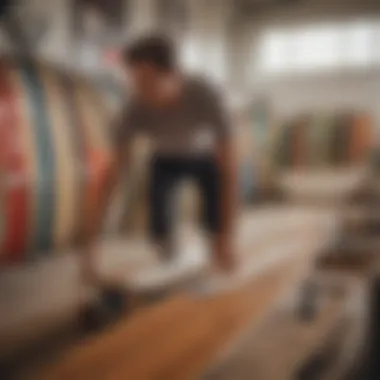 Styles in Longboard Shaping A collection of longboards representing diverse shaping styles.